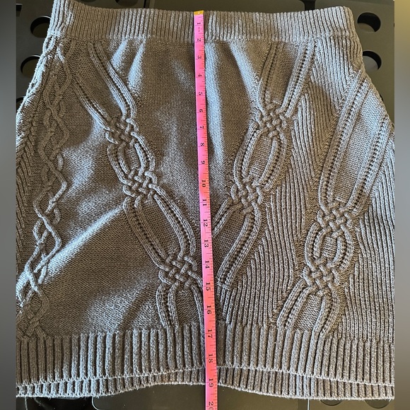 SOLD- 
Anthropologie Maeve Gray Cable Knit Sweater and Skirt Set - Picture 10 of 16